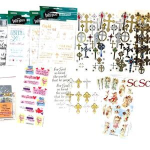 Christian Sticker Lot Scrapbooking Crafts Cards VBS Faith